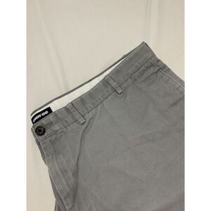 Lands End Men's Traditional Fit Gray Flat‎ Front Casual Shorts Size 46 BIG